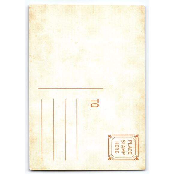 Blue Suit Coat Santa Claus Christmas Postcard 5.5x4 Lithograph Holiday Greetings - Picture 2 of 2